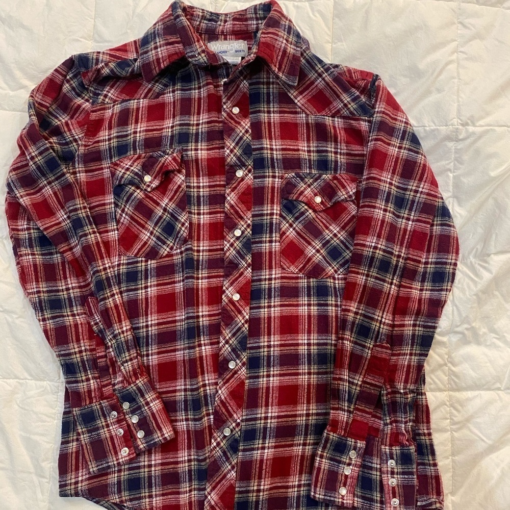 WRANGLER Men Medium Shirt Snap Up Cotton